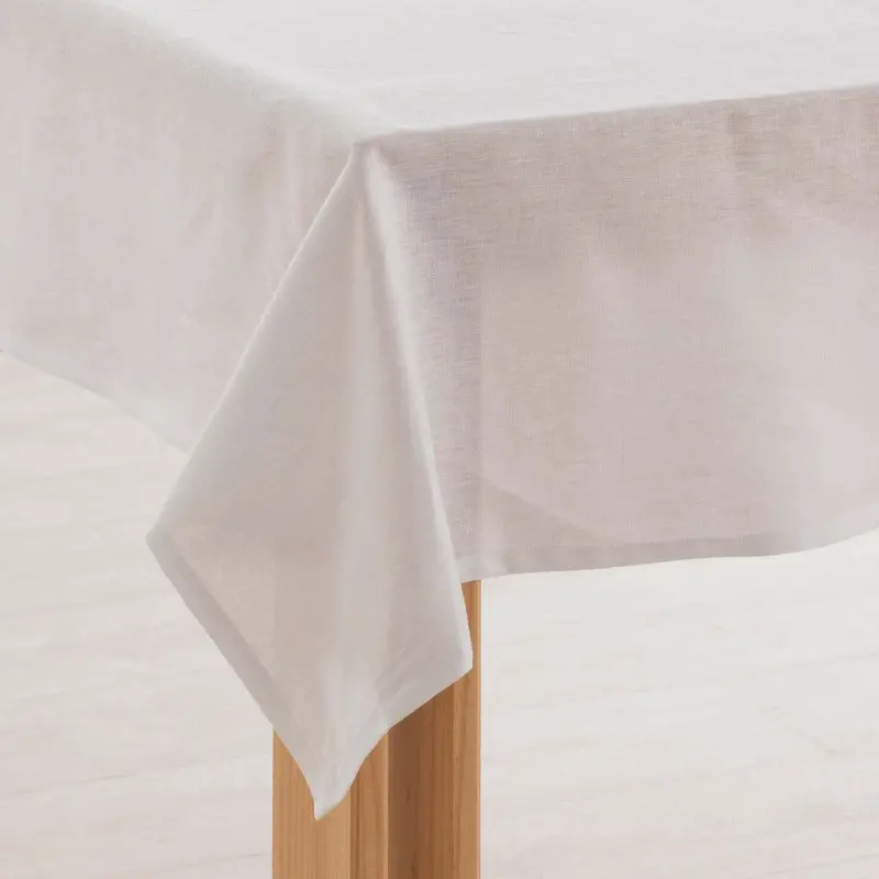 Tablecloth Muaré 100x150cm 100 x 150 cm White