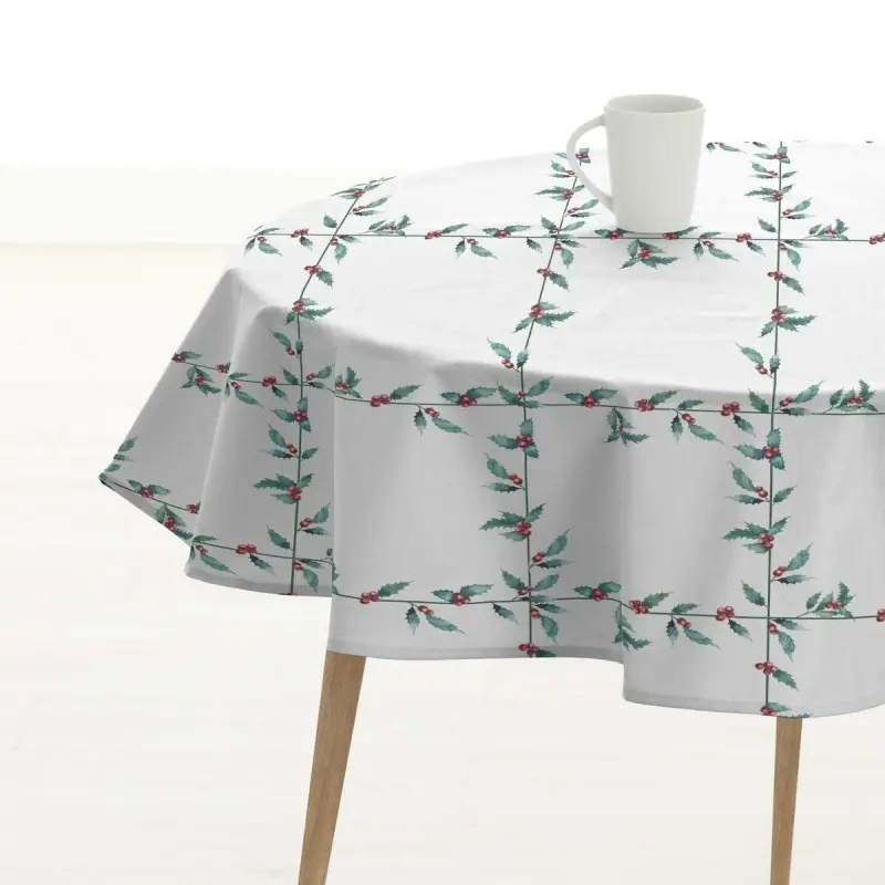 Tablecloth Muaré White Christmas
