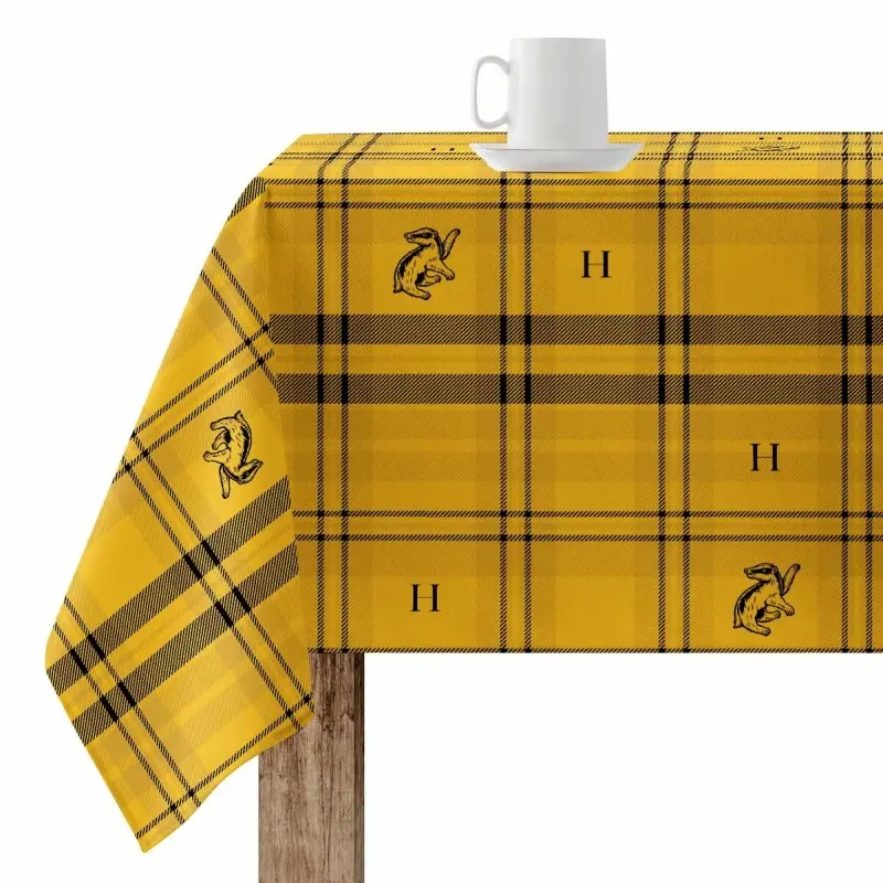 Stain-proof resined tablecloth Harry Potter Hufflepuff 200 x 140 cm