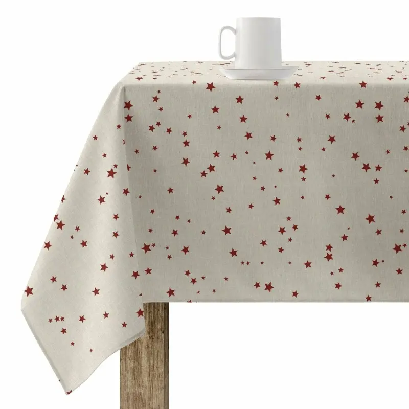 Stain-proof resined tablecloth Muaré Merry Christmas 100 x 200 cm