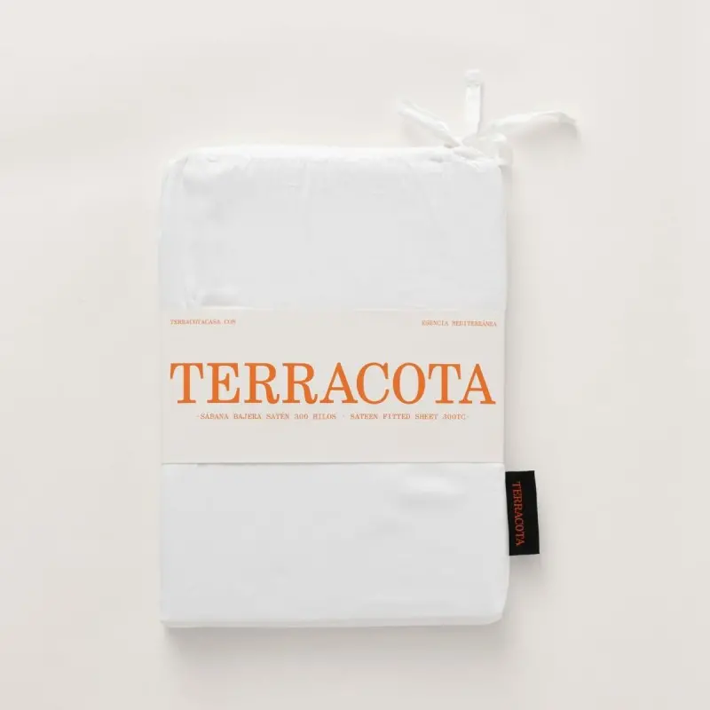 Fitted bottom sheet Terracota Grey 160 x 200 cm