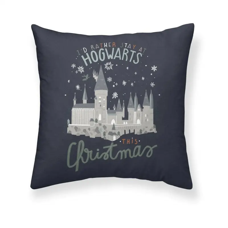 Cushion cover Harry Potter Magical Christmas Dark blue 50 x 50 cm