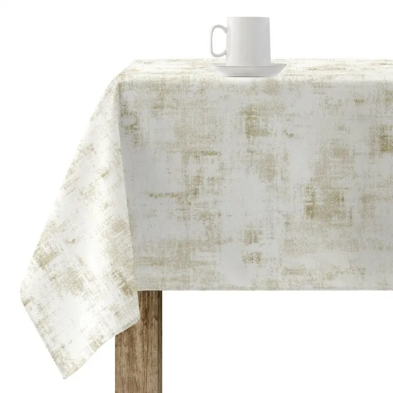 Stain-proof resined tablecloth Muaré Texture Gold 100 x 140 cm